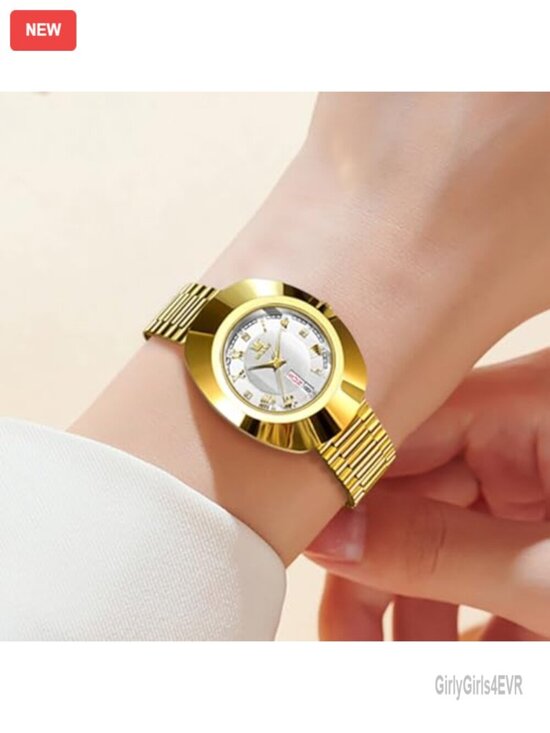 Luxury Dress Watch with Diamond Dial & Date Week Calendar, Stainless Steel main image 7